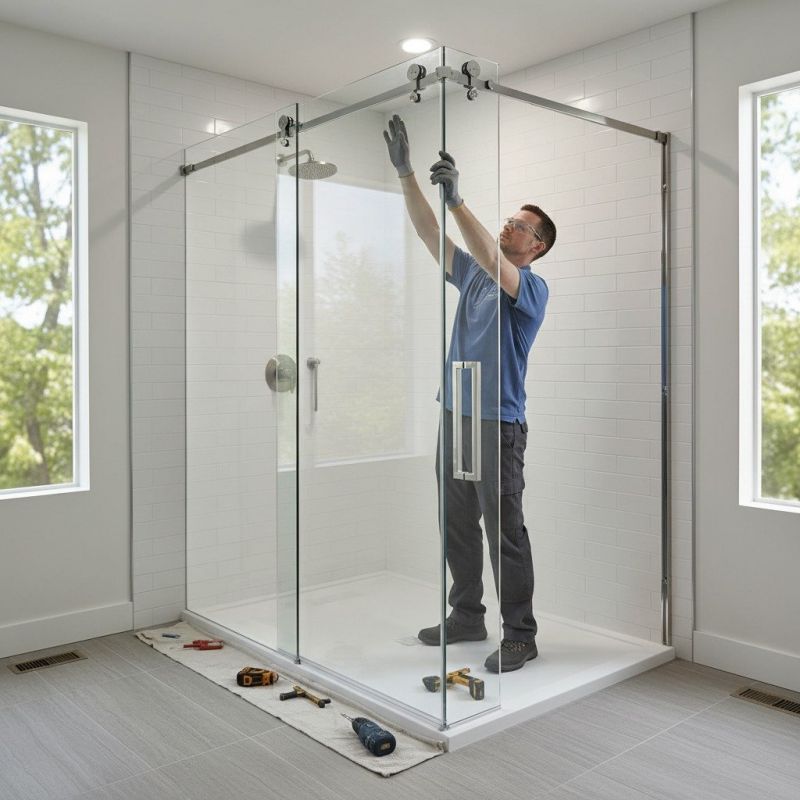 Shower Window Installation